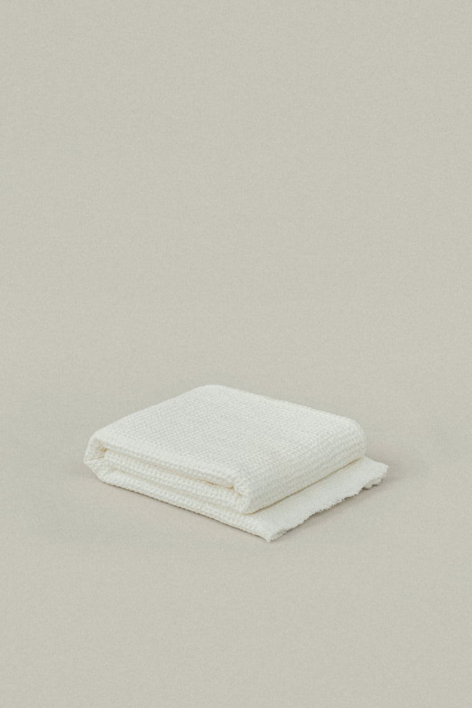 Soft White Everyday Waffle Towels - featured