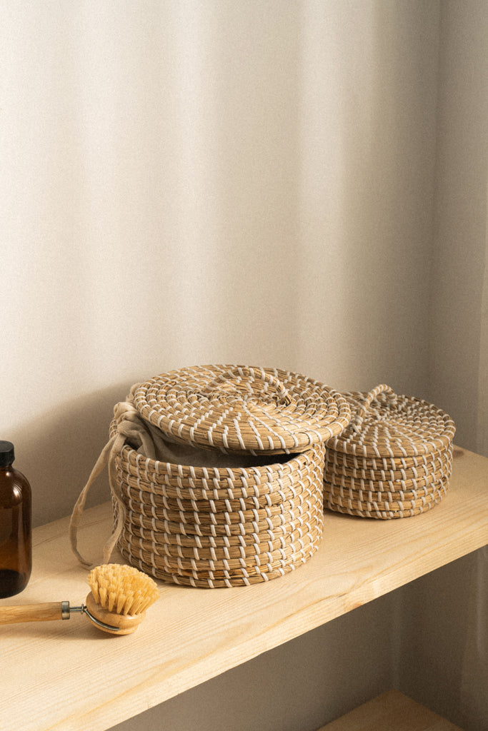 Medina Seagrass Woven Canister - featured
