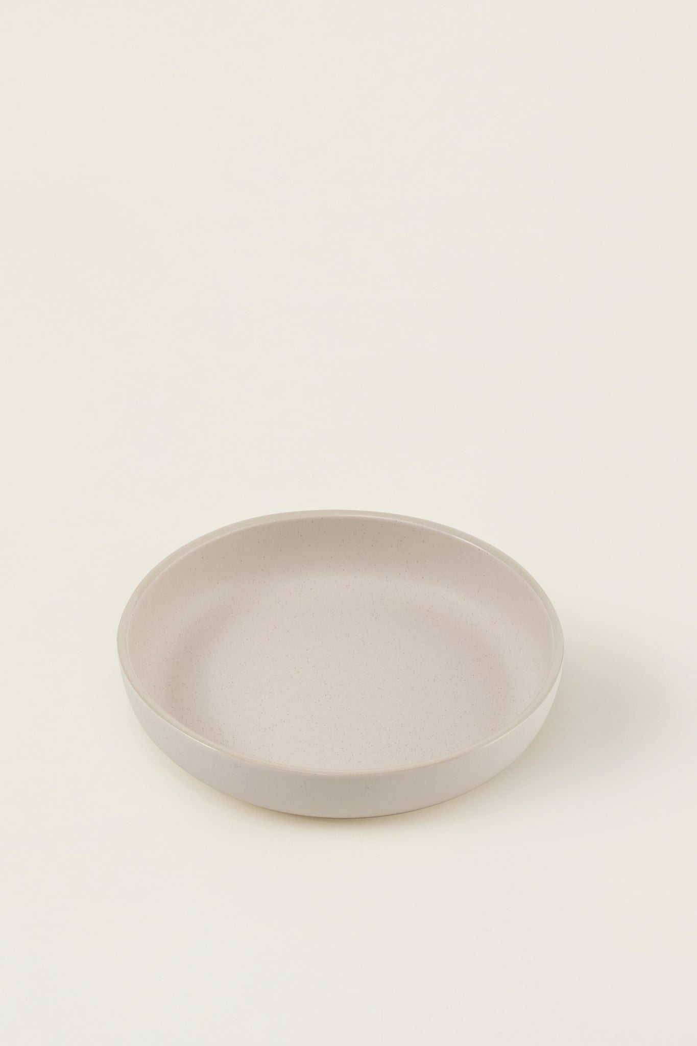 Matte Ceramic Deep Plates (Set of 4) - eggshell white