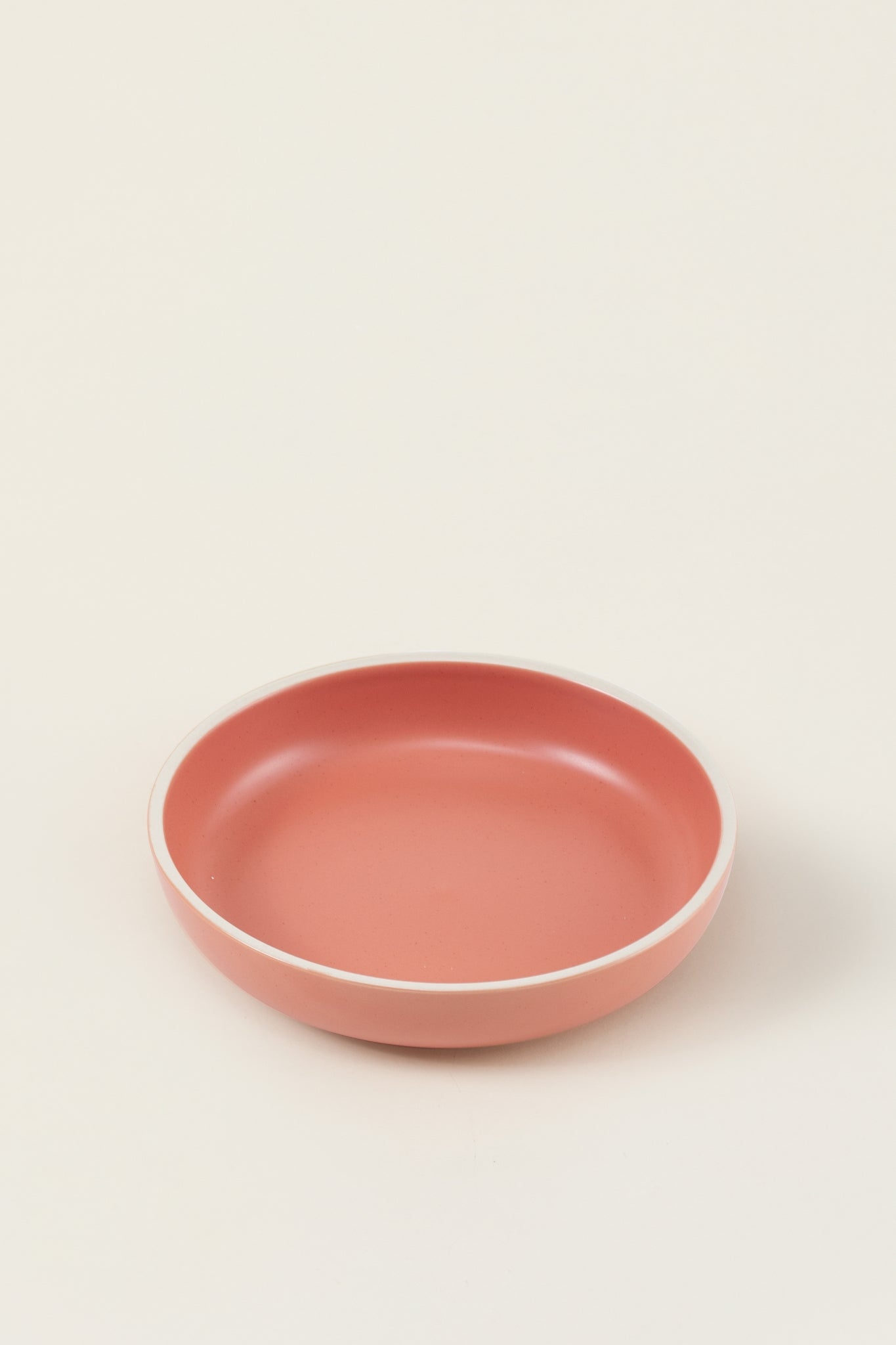 Matte Ceramic Deep Plates (Set of 4) - dusty pink