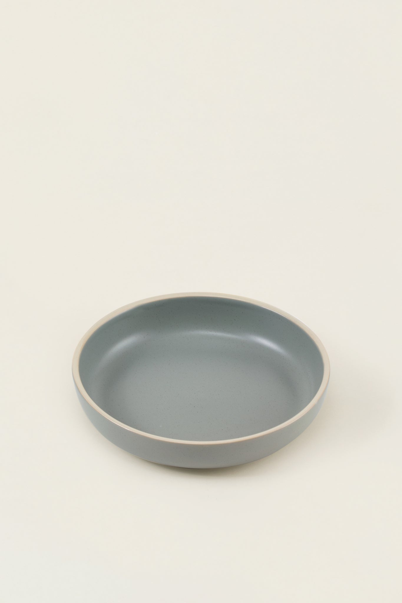 Matte Ceramic Deep Plates (Set of 4) - sage green