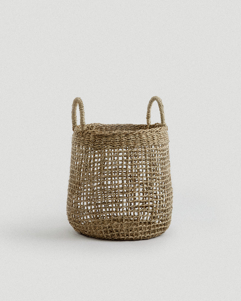 Small Siwa Seagrass Laundry Basket - Small Siwa Seagrass Laundry Basket