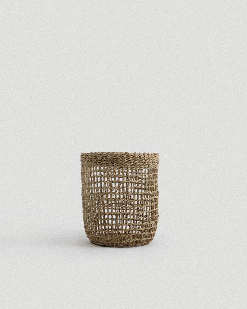 Small Siwa Tall Seagrass Basket - Small Siwa Tall Seagrass Basket