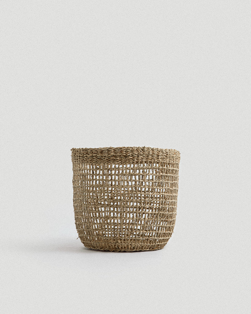 Medium Siwa Tall Seagrass Basket - Medium Siwa Tall Seagrass Basket