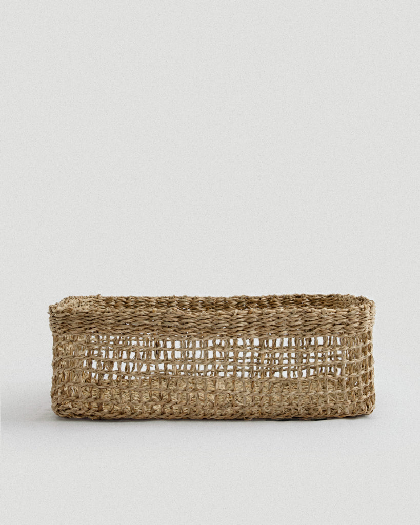 Large Siwa Rectangular Seagrass Basket - Large Siwa Rectangular Seagrass Basket