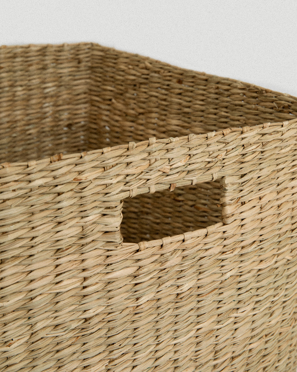 Short Square Puno Seagrass Basket - Short Square Puno Seagrass Basket