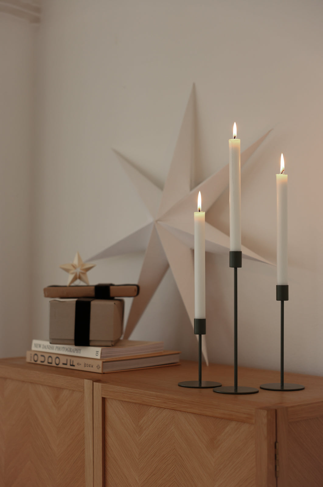 Green Doric Candle Holder - Green Doric Candle Holder