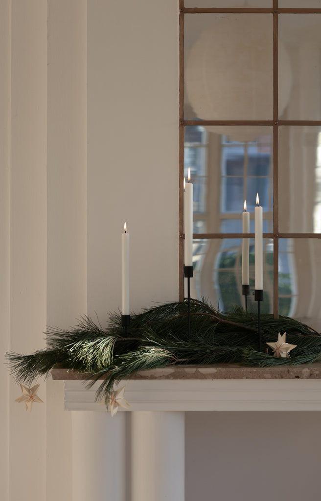 Black Doric Candle Holder - featured