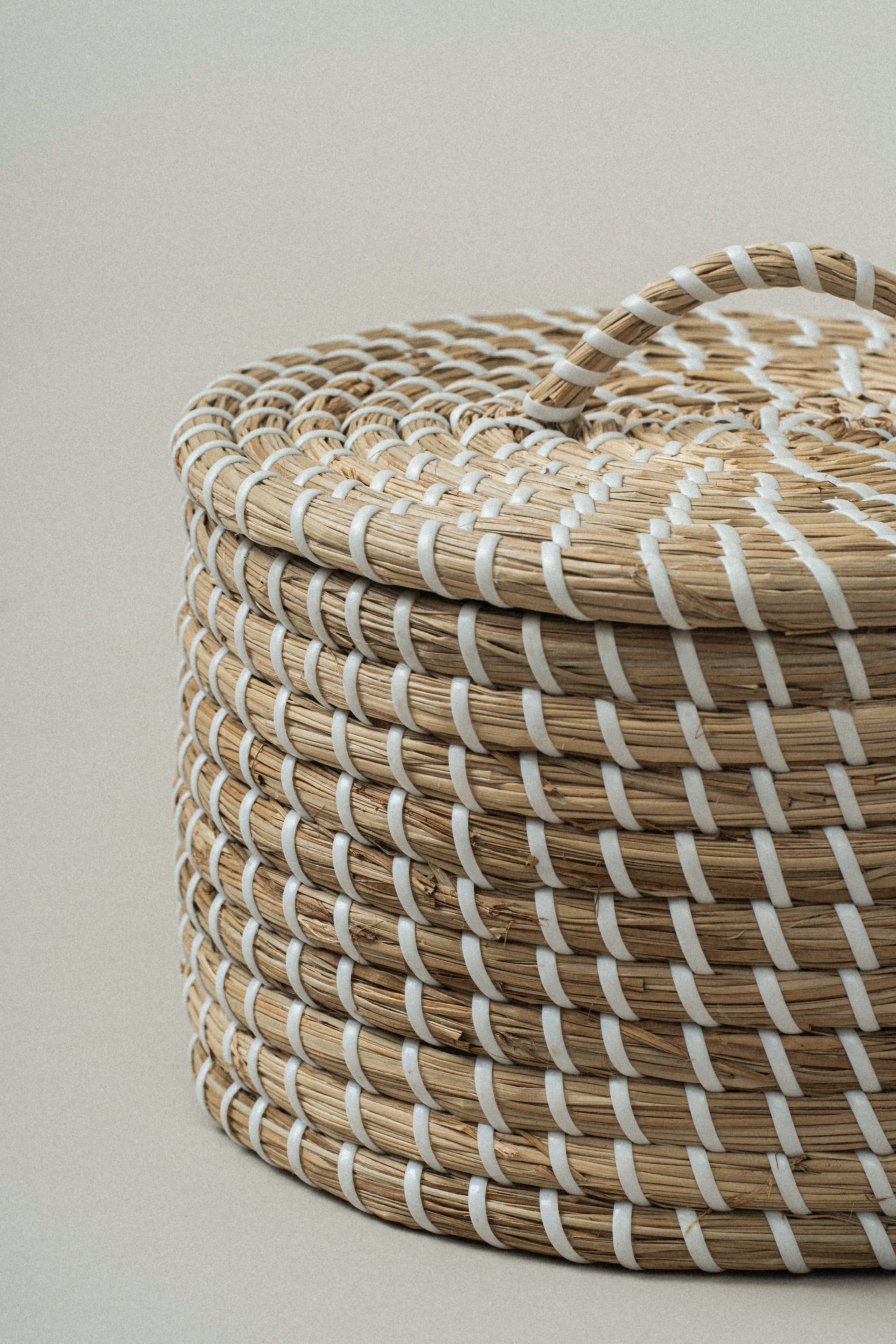 Medina Seagrass Woven Canister - Medina Seagrass Woven Canister