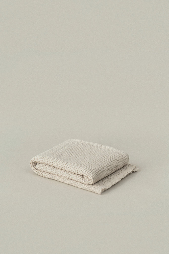 Ivory Waffle-Weave Hand Towel