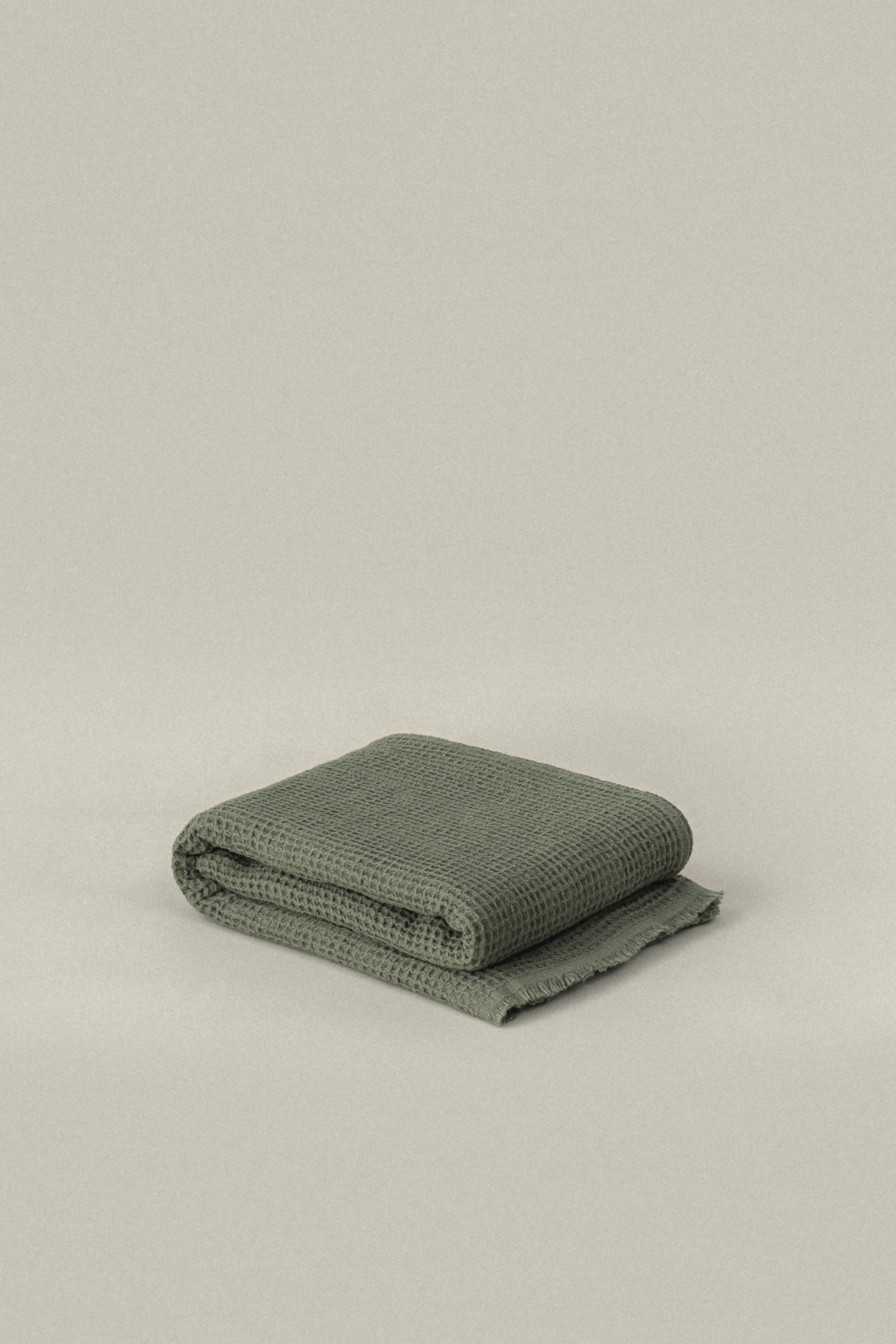 Olive Green Everyday Waffle Towels - featured