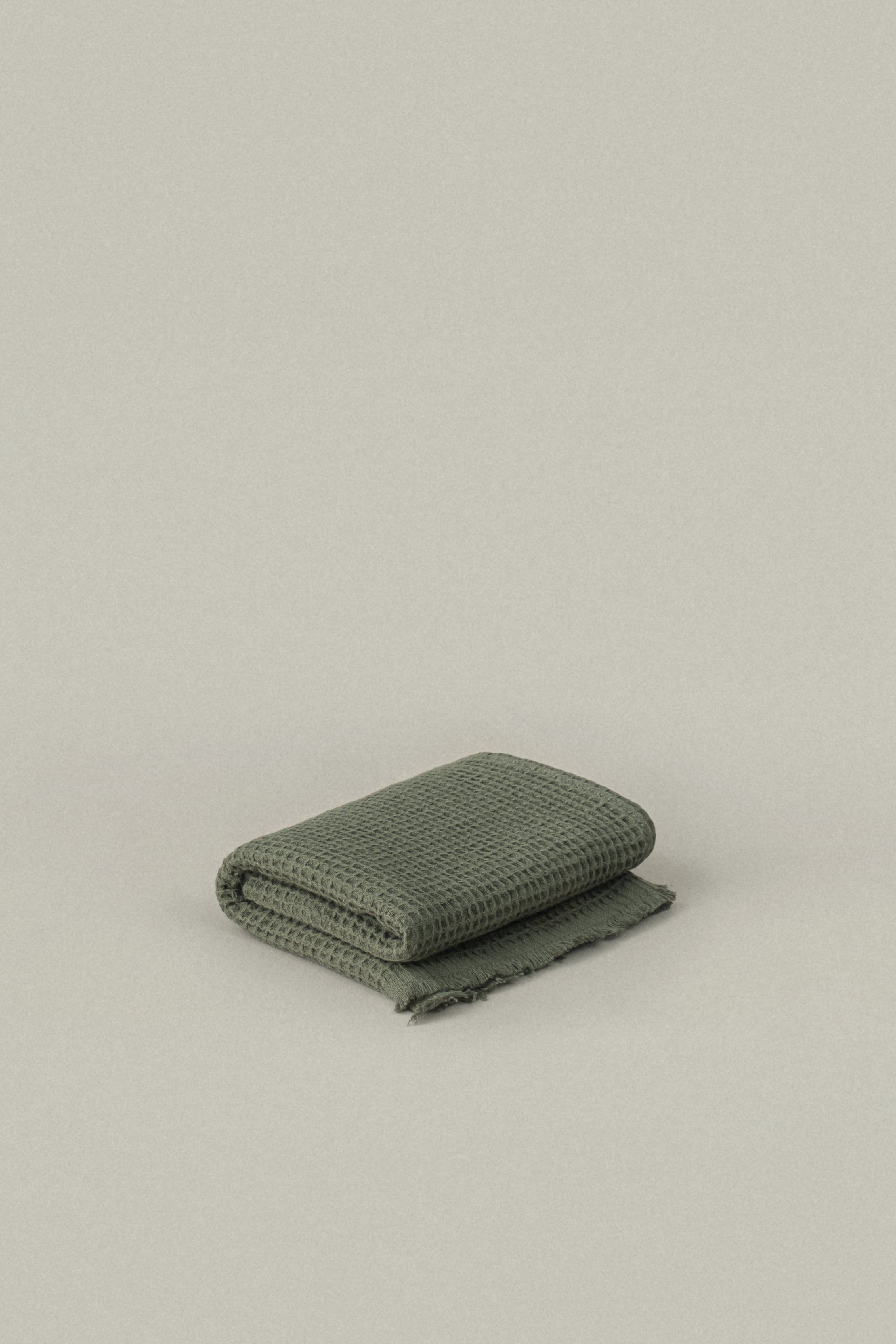 Olive Green Everyday Waffle Towels - Olive Green Everyday Waffle Towels