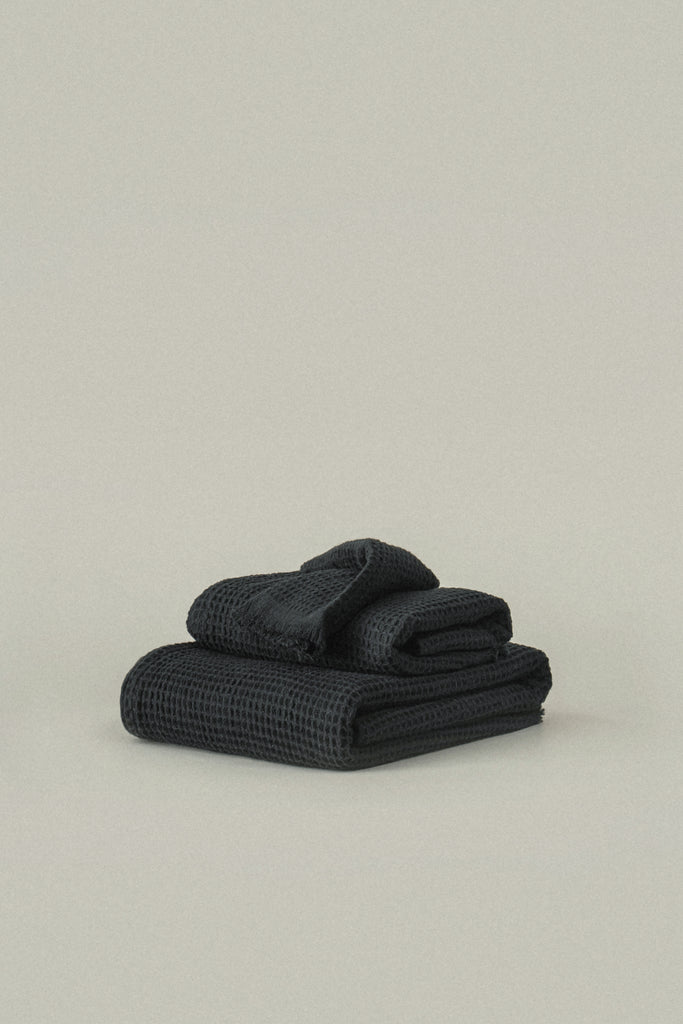 Everyday Waffle Towels, 100% Cotton, Umber Brown