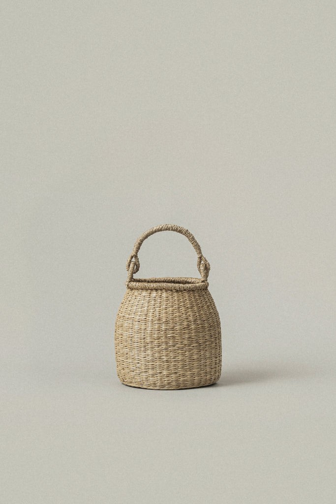 Satna Seagrass Bucket Basket - Satna Seagrass Bucket Basket