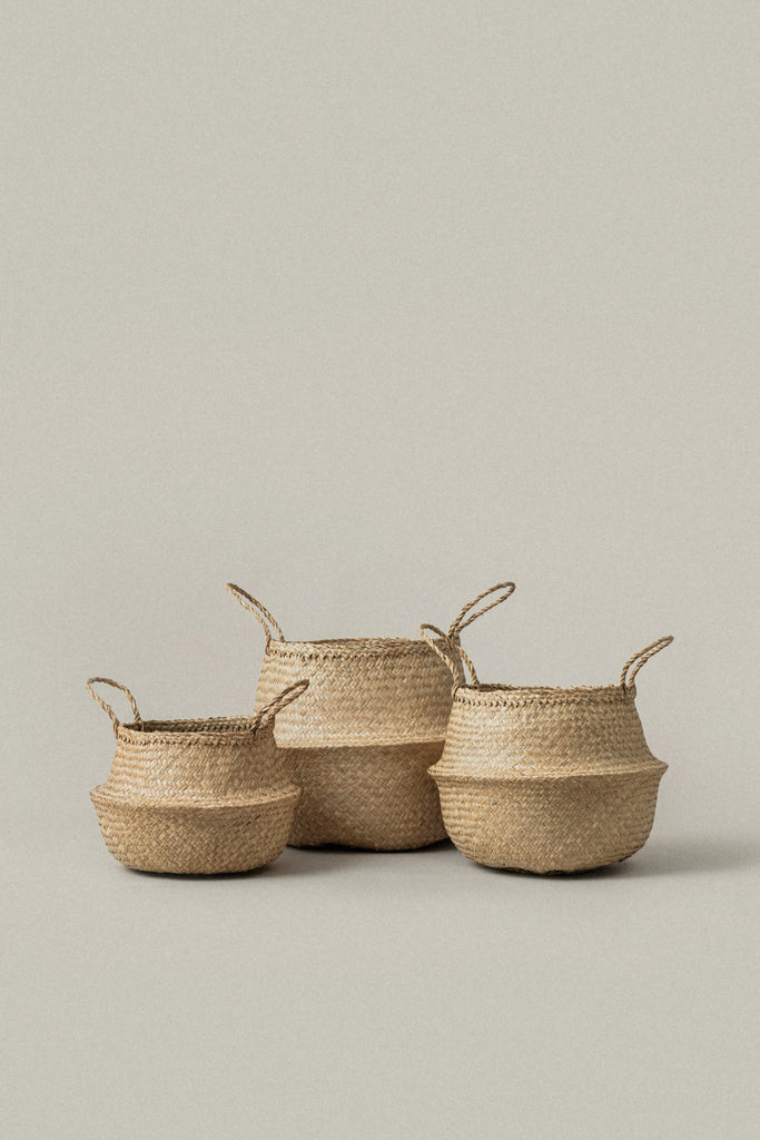 Medium Kiau Foldable Seagrass Basket - Medium Kiau Foldable Seagrass Basket