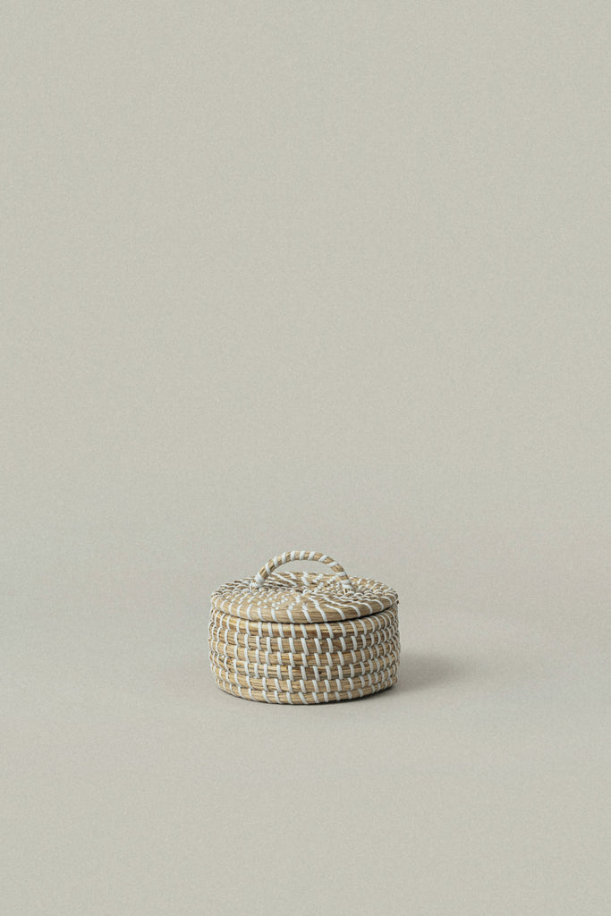 Small Medina Seagrass Woven Canister - Small Medina Seagrass Woven Canister